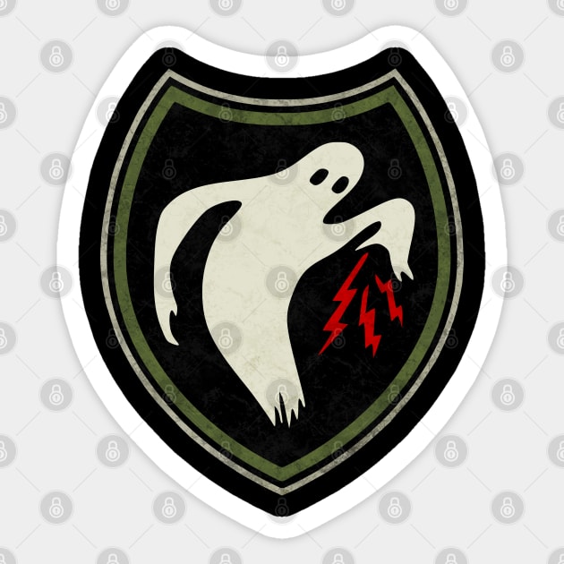 Ghost Army Distressed Patch Sticker by dudepal